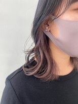 ジーナ 博多(Zina)&nbsp;【Zina】ハイライトカラー/Aラインボブモーヴカラー20代30代40代