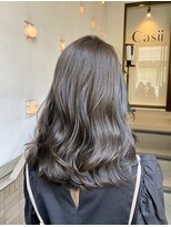 ヘアアンドメイク スタジオ ミムロ(HAIR&MAKE STUDIO MIMURO) ミディアムレイヤー・艶ブルージュ