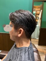 ヒロギンザバーバーショップ 丸の内店(HIRO GINZA BARBER SHOP)&nbsp;おじさん七三分け　ノーセット　ワックス無し