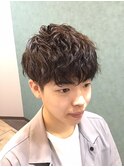 ツーブロック/ツイストスパイラルパーマ