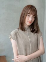 ケアリー 成増(Carelly) 大人かわいい前髪セシルカットココアブラウンフリンジウェーブ