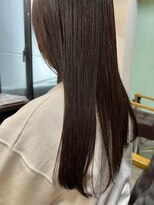 オンスター(ONSTAR)&nbsp;縮毛矯正ロング♪コスメストレート髪質改善ココアベージュ