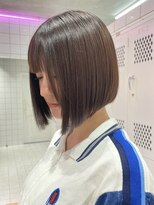 ロンドルーチェ 心斎橋(Lond luce)&nbsp;ダークアッシュ/ミディアムレイヤーカット［髪質改善/縮毛矯正］