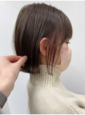 ボブ/インナーカラー/縮毛矯正/髪質改善/顔まわり/ショートボブ