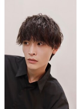 ソイクフ(SOY KUFU) MEN’S HARE ダークアッシュカルマパーマ