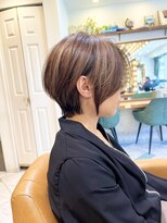 ロンド パルティール 大宮(Lond partir)&nbsp;カールセミディシアカラー姫カットダークアッシュショート