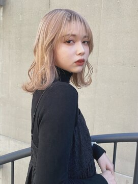 ジーナ(XENA) ケアブリーチ×ハイトーン×ミルクティー(渋谷)