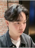 セット簡単!女子ウケ抜群!韓国風カルマパーマセンターパート