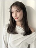 くすみグレージュと顔まわりレイヤーで柔らかいhair◎