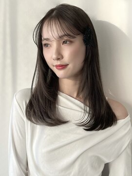 ローネス(LONESS) くすみグレージュと顔まわりレイヤーで柔らかいhair◎