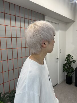 ペレ 渋谷(PELE) ホワイトグレージュ/デジタルパーマ/チェリーブラウン/渋谷