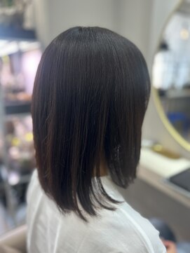 アオ 花咲町(a-o) ツヤツヤ暗めのウォームブラウン♪