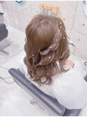 ねじりハーフツイン/心斎橋ヘアセット