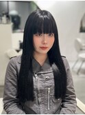 エクステで作る黒髪ロング♪