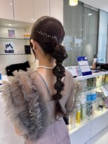 エアー 銀座タワー(AIR)&nbsp;【藤岡】華やかゴールドリーフポニーテール