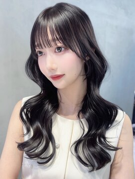 アイティーバイアルバム 八王子店(IT by ALBUM) ロング顔周りレイヤー暗めカラー韓国ヘア_F20865