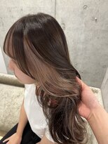 ロンドルピナス 小倉(Lond Lupinus)&nbsp;ミディアムヘア暗めカラー/デザインカラー/フェイスフレーミング