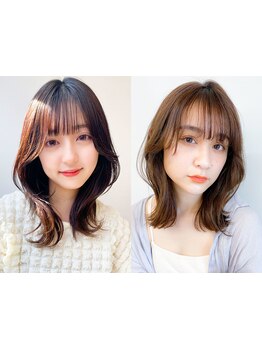 【emue】の高いカット技術で、髪質や骨格を見極めご提案◇トレンドのレイヤースタイルもお任せください♪