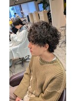 コワファーストナガサキシャンプーボーイ(COIFF1RST NAGASAKI SHAMPOO BOY)&nbsp;ラウンドウルフ×テテ風シャドウパーマ