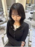 韓国ヘア/レイヤーカット/顔周り/ハッシュカット/シアーグレー