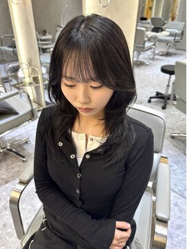 ジーナ 天神(Zina) 韓国ヘア/レイヤーカット/顔周り/ハッシュカット/シアーグレー