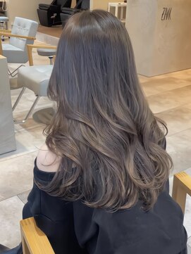 ザックジングウ 表参道(ZACC JINGU) アッシュグレージュ/ブリーチなしカラー//髪質改善