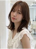 ミディアムくびれボブ20代30代40代◎前髪ありくびレイヤー越谷