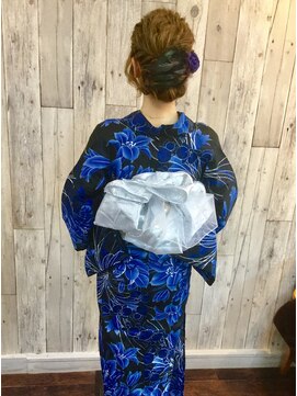 ヘアースペース ムーン(Hair Space MOON) ゆかたの着付けとヘアセットは岡山表町のヘアースペースムーンへ
