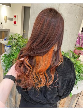 ルーブ トウキョウ(Loob. TOKYO) マンダリンオレンジ☆インナーカラー☆【池袋.インナーカラー】