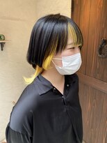 ヘアーメイク アフィーノ(hair make affino)&nbsp;イエローインナーカラー
