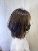 20代30代大人かわいいツヤ感ノーブル前下がりショート