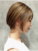 ハイライト/ボブ/ショート/大人女性/30代/40代/50代