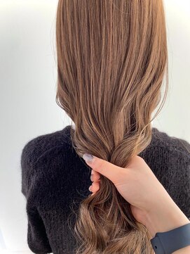 リンダバイネオリーブ 白楽店(Linda by neolive) ブリーチなしWカラー垢抜けミルクティーカラー・イメチェン