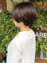 スクエアウーノ 博多(SQUARE＊UNO HAKATA)&nbsp;大人ショート　艶感　ブラウンベージュ　20代30代　艶カラー