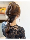 およばれスタイル・くずれないようにヘアセット(^-^)