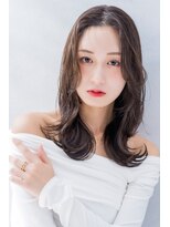 シャル 町田(shalu) ミディアムレイヤー×ラベンダーグレージュ