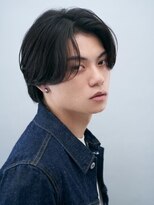 爽やかセンターパートニュアンスパーマ/シークレットパーマ
