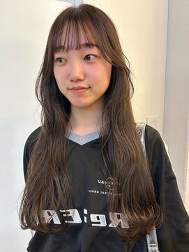 パーク 福岡天神西通り店(parc) オリーブグレージュ　透明感カラー　顔周りカット　艶髪　小顔