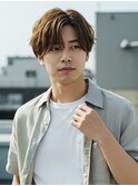 フェザーパーマ/センターパート/ニュアンスパーマ/マッシュ/横浜