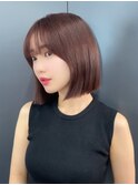 横顔魅力アップ！ナチュラル綺麗が主役のボブ