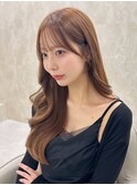 艶髪/キャラメルブラウン/ロングレイヤー