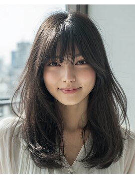 フラッグ(flag) 水素ケアカラー×ナチュラルレイヤー｜潤い艶ミディ