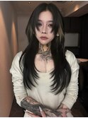 レイヤーカット・ポイントカラー・顔周りレイヤー　lll