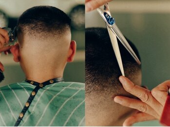 カーウォッシュバーバー(CARWASH BARBER)の写真/30-40代大人男性に人気のバーバー ・ ハンサムなメンズカット/パーマ ・ 平日21時まで営業 ・ 阿波座/本町