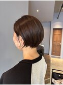 乾かすだけでまとまる骨格に合わせた丸みショート/ボブ/白髪染め