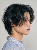 渋谷波巻きパーマ束感ツイストスパイラル無造作メンズパーマ色気