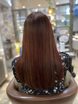 カラーリゾートAi 葛西店 ナチュラルピンクブラウン