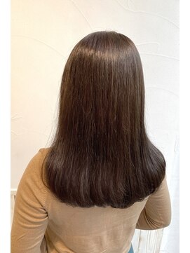 ネオリーブアオバ 高田馬場店(Neolive aoba) アディクシーカラーショコラブラウンで仕上げた暗髪カラー