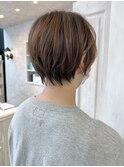 福山市美容室Caary人気 カット春スッキリショートスタイル