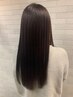 カット+ストレートパーマ＋３STEPヘアエステorヘッドスパ  ￥22200→￥21600
